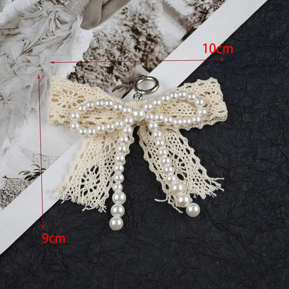 Lace pearl bow Shoe Shoelaces Charms for Sneakers Decorative Shoe Flower Buckle Decorative Shoe Fashion Charm Accessories
