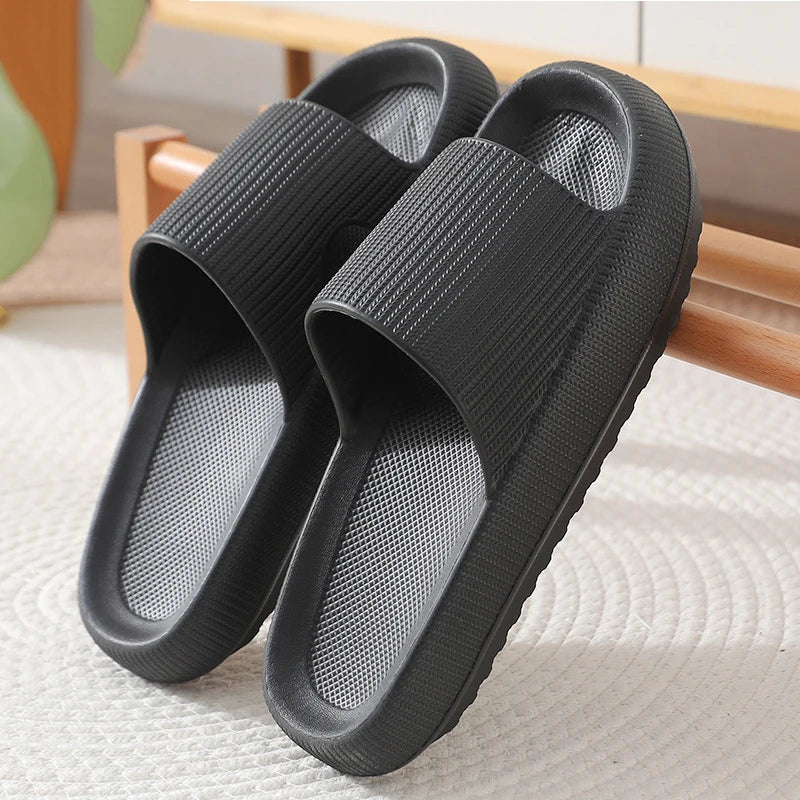 Kidmi Summer Thick Sole Slippers Men Sandals Home Softsole Slippers Outdoor Breathable Sandals for Home Flat Sandals Men's Shoes