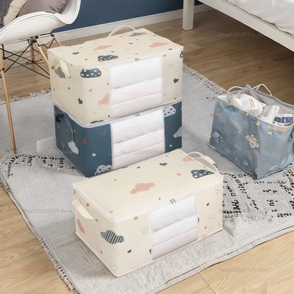 Large Capacity Multi-Purpose Storage Bag with Handles, Dustproof  Moisture-Resistant Odorless Non-Woven Fabric