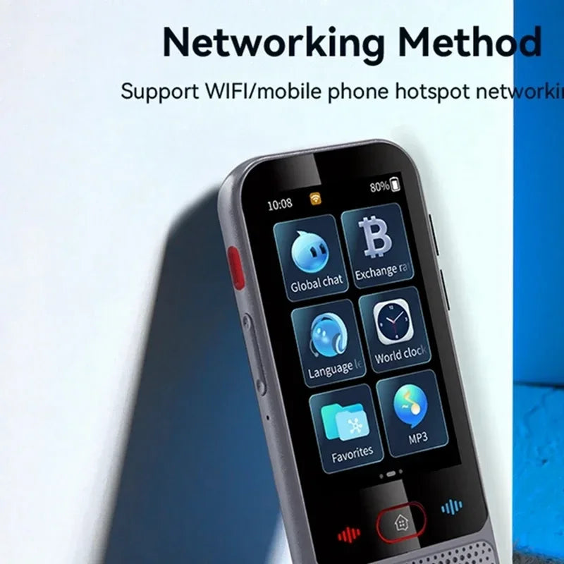 2026 New M30 Smart Voice Translator 139 Online Languages 14 Offline WIFI Photo Recording Dictionary Translation Business Travel