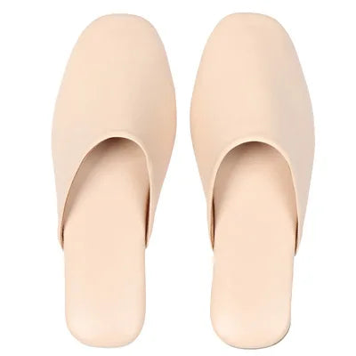 Sheepskin Genuine Leather Slippers Women Non-Slip Waterproof Slides Unsex Indoor Outdoor Home Shoes