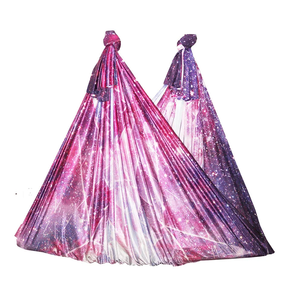 2024 New Aerial Yoga hammock Fabric Flying Pilates Yoga Swing Silk Aerial Anti-Gravity Traction Device Fitness Yoga Home Gym