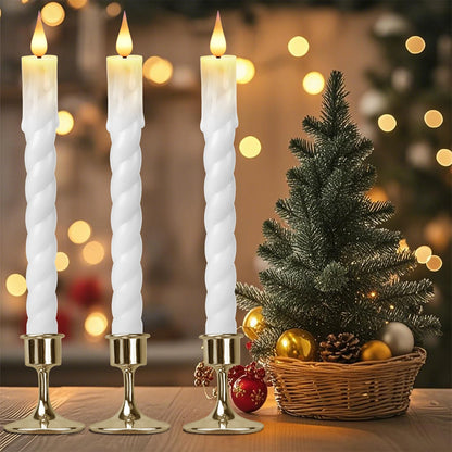 Lot de 6 bougies décoratives LED sans flamme, à piles, avec télécommande et minuterie, pour la maison, les fêtes et les mariages.