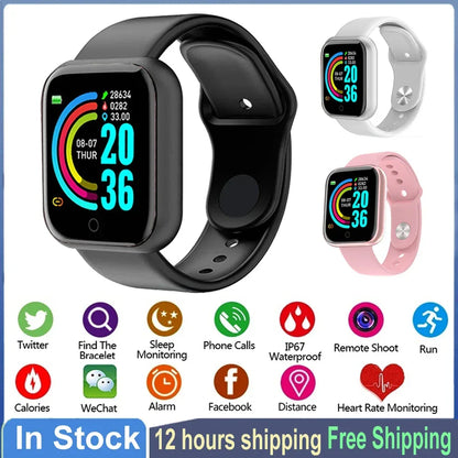 Watch Bluetooth Pro Smart Fitness Tracker Sports Watch Heart Rate Monitor Blood Pressure Smart Watch Bracelet for Android IOS