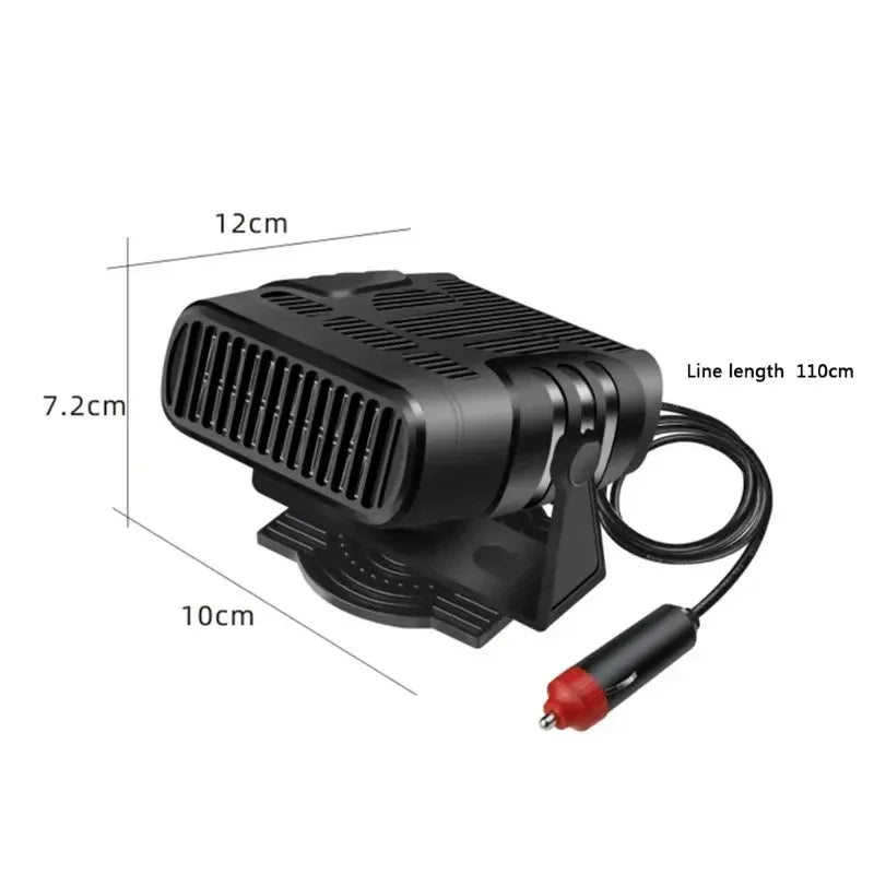 Car Heater 200W Dryer Windshield Defogging 12V/24V Heater Portable Defogger Defroster Heating Fan Household Heater 2026 New