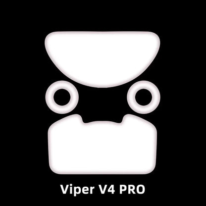 ESPTIGER ICE Mouse Skates for Razer Viper V4 Pro High Purity PTFE Mouse Feet 2.5D Edge Glides Curve Edge