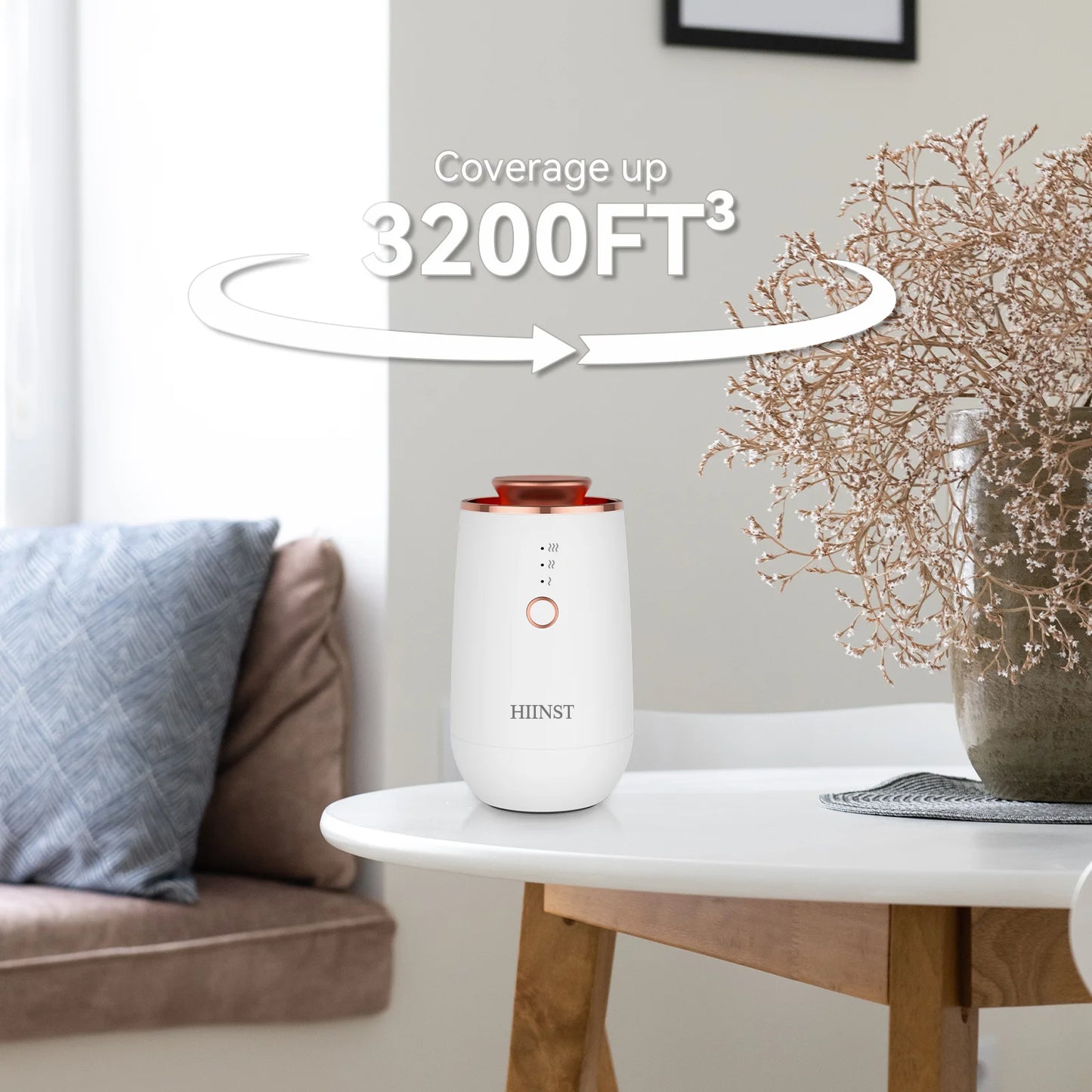 HIINST Waterless Diffuser for Essential Oil Luxury Aromatherapy Diffuser Rechargeable Aroma Diffuser for Home Room