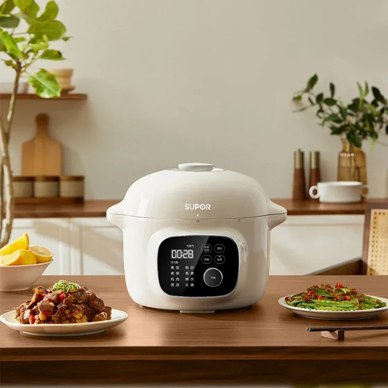 Electric Pressure Cooker 220V Home 4L Capacity Multifunctional Smart Rice Cooker Automatic multicooker 압력밥솥 طنجرة الضغط