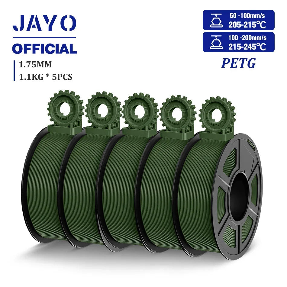 JAYO PLA/PLA META/PETG/SILK/PLA+/Wood/ ABS/Marble 3D Printer Filament 1.75mm 5KG 3D Printing Materials for 3D Printer&3D Pen