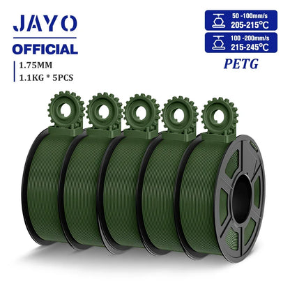 JAYO PLA/PLA META/PETG/SILK/PLA+/Wood/ ABS/Marble 3D Printer Filament 1.75mm 5KG 3D Printing Materials for 3D Printer&3D Pen