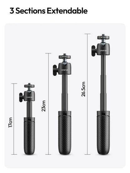 Ulanzi MT88 ClipMate Tripod Backpack Clip Selfie Stick Mode Extendable Tripod Mode Travel Photography Livestreaming Vlog Shots
