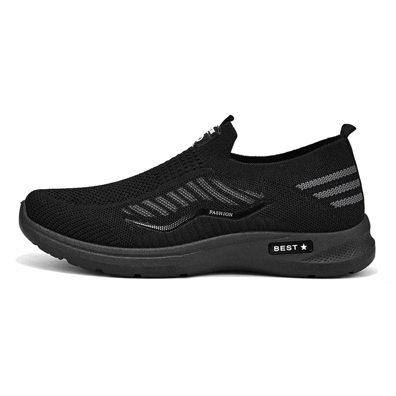 Men Casual Shoes Breathable Sneakers Mens Lightweight Walking Running Shoes Slip on Loafers for Couple Zapatillas Hombre Size 44