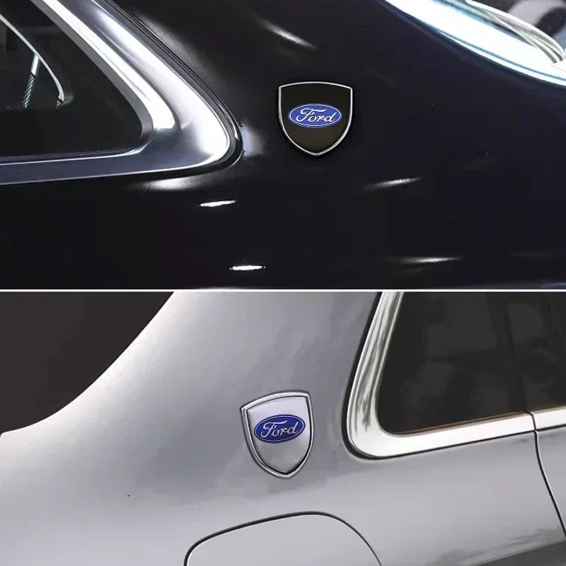 3D Metal Car Side Fender Trunk Emblem Badge Decoration Stickers For Ford Focus 2 3 Mk2 Mk3 Fiesta Mondeo Ranger Ecosport Kuga ST