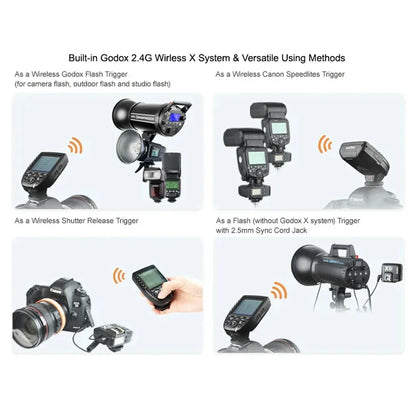 Godox XPro TTL 2.4G Wireless Flash Trigger 1/8000s Mini on Camera Flash Light compatible with Canon Sony Nikon Fuji Olympus