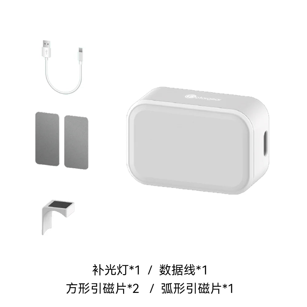 GBL01 Magnetic Mini Fill Light w/ Charging Box for DJI Osmo Mobile 6/SE/OM5, Zhiyun SMOOTH4/5/ Feiyu Handheld Gimbal Stabilizer