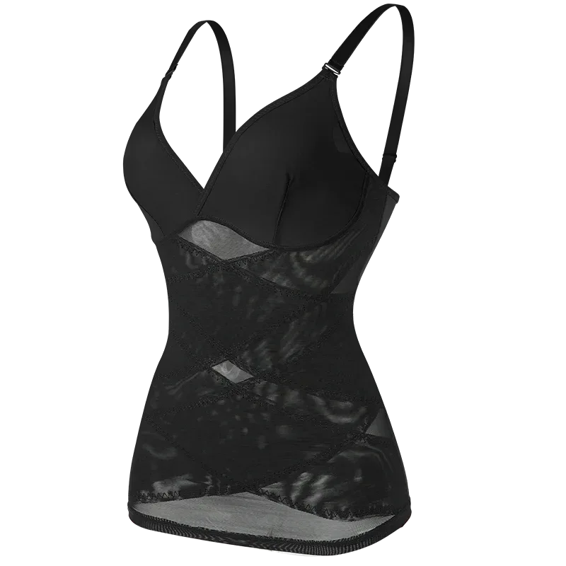 MISSMOLY Women Built in bra Shapewear Camisole Tummy Control Body Shaper Slimming Underwear Compression Corset Bustier Tank Tops