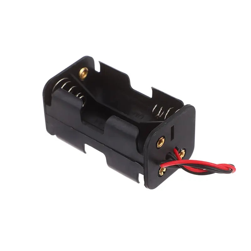 AA Battery Holder 6V for 4 x AA Batteries Plastic Storage Box AA Battery Case Dual Layers With Wire Lead Power Battery Storage
