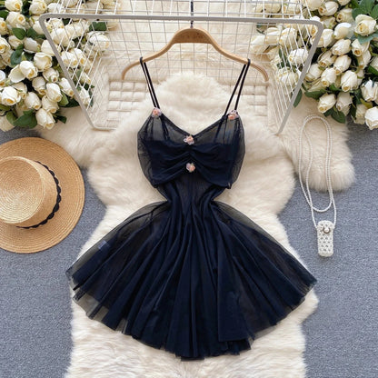 Woman Plus Size Sexy V-Neck Strap Dress Lace Trim Slim Short Dress Women Fashion Comfortable Dress Party Hotsweet