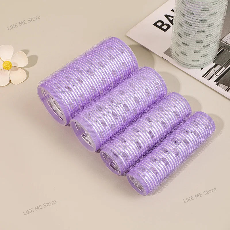 Large Self-Adhesive Hair Rollers Hairdressing Home Use DIY Magic Styling Roller Roll Curler Hair Women Beauty Tools 미용실파마