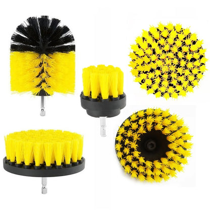 Electric Scrubber Drill Brush Kit Power Drills Scrubber Brush For Carpet Glass Car Tires Nylon Extension Pole Floor, Automotive