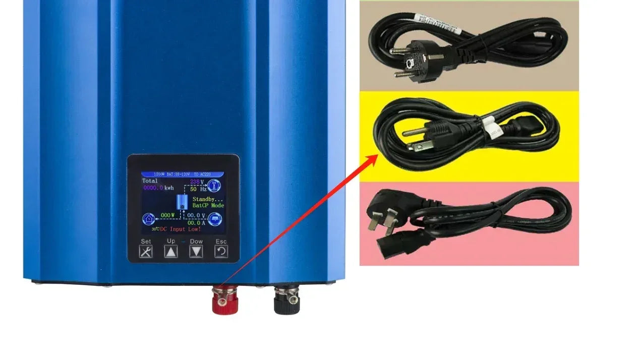 1200W 1000W 1.2KW 1KW Solar Grid Tie Battery Discharge Inverter DC24V  26-45v 55-90V to AC110V AC220V Limiter Power Inverter
