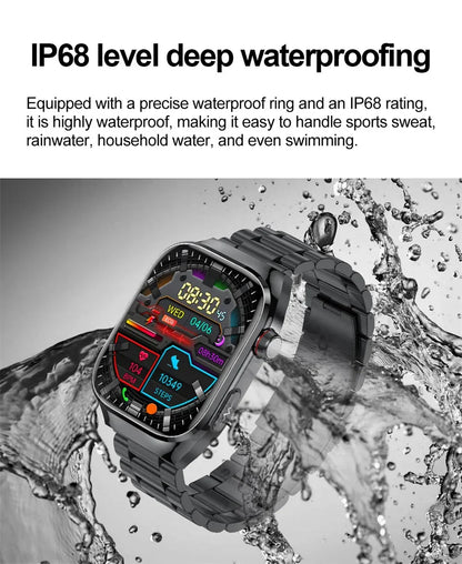 2026 New Professional-Grade Smart Watch Men ECG+PPG Uric Acid Body Fat Health Analysis IP68 Waterproof AMOLED Smartwatch Women