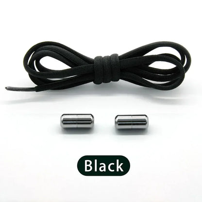 Elastic No Tie Shoelaces Semicircle Shoe Laces for Kids and Adult Sneakers Shoelace Quick Lazy Metal Lock Laces Shoe Strings