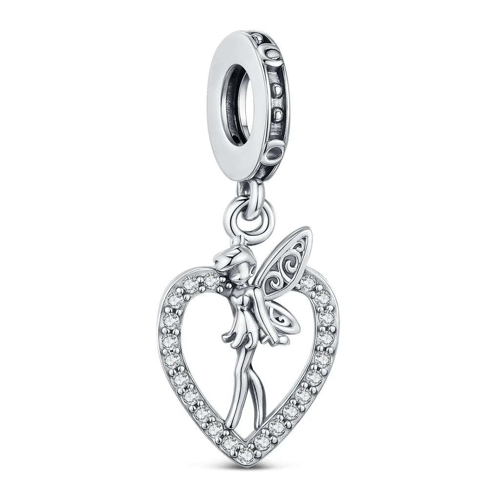 Elegant Mother's Day gifts For mom Ballet Pendant Fit Original Bracelet Diy Jewelry Fine Perfect Heart Rainbow Charm Daily Wear