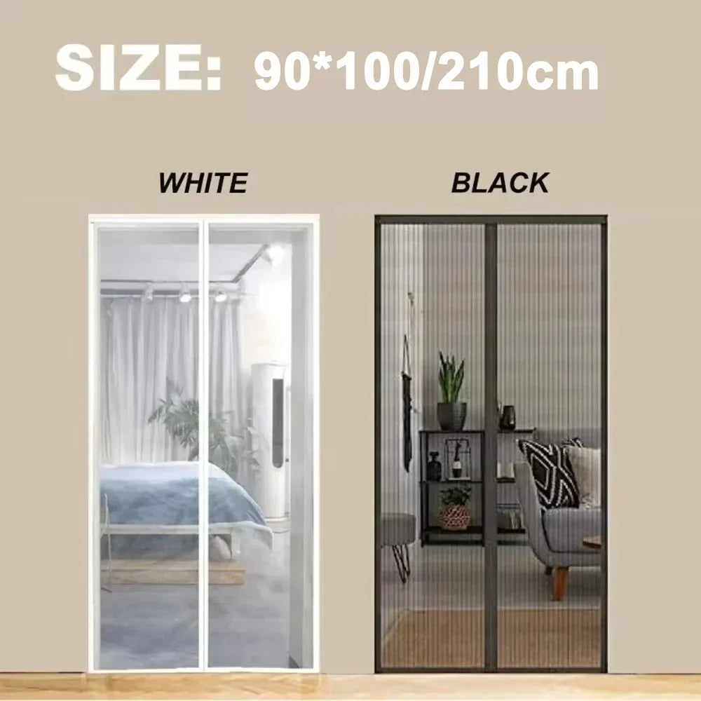 Magnetic Anti-Mosquito Net Anti Bug Fly Mouse Door and Window Screens No Punching Required Automatic Closing Curtains