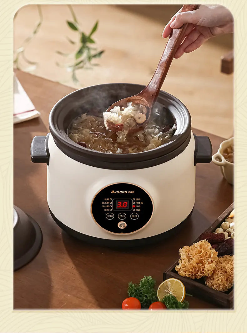 Electric slow cooker for baby food, ceramic household fully automatic stew pot, soup pot, electric slow cooker, porridge cooker