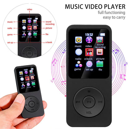 MP3 Player Outdoor Sports Fitness Mini Mp4/mp3 Support Bluetooth Lossless Hifi Music Player FM Radio Recorder Sport 128GB