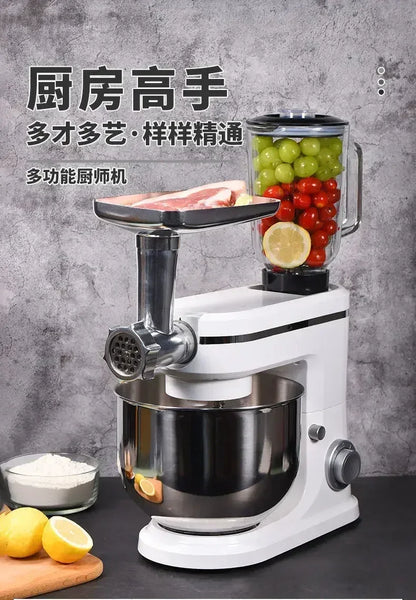 Small Home Automatic Kitchen Machine 220V Bread Mixer Dough Mixer Aid Commercial Stand Spiral Mixer Robot Cake.Stand 220V