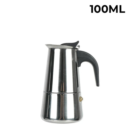 New 50ml-600ml Moka Pot Aluminum Household Electric Burner Stove Top Espresso Percolator Coffee Maker Coffee Extraction Pot