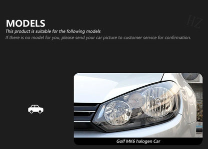 Headlight For VW Golf 6 MK6 2009-2013 Car автомобильные товары LED DRL Hella 5 Xenon Lens Hid H7 Golf6 Car Accessories