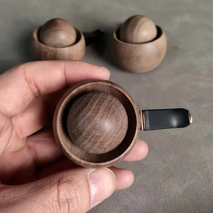 Car & Home Essential Oil Diffuser - Made of Wood Mini Cute Natural Fragrance Diffuser Suitable for Bedroom Living Room Bathroom