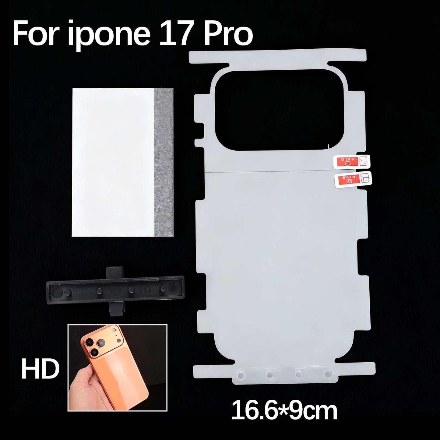 For iPhone 17 Pro Max Air 17Pro 17PM 17Air HD Side Frame Back Full Coverage Protective Film For iPhone17 Border Hydrogel Film