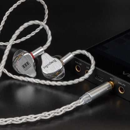 TempoTec IM01 Flathead 4.4mm earphones, IM05 3.5mm cable-detachable,0.78mm pin HiFi in-ear earphones 1DD+4BA