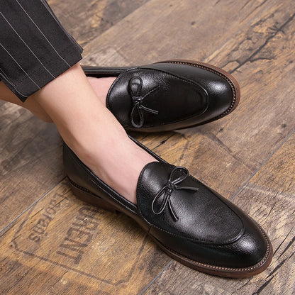 Men Casual Shoes Fashion business dress Soft Moccasins Loafers High-Quality men Leather Wedding shoes Gommino Zapatos Chaussure