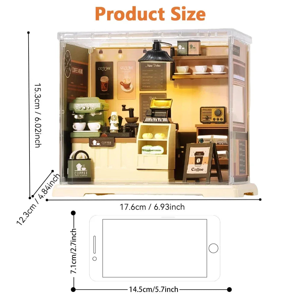 New DIY Miniature House Model with Soft Lights, High-Detail Quality, Easy 1-Hour Assembly, Perfect Birthday & Christmas Gift