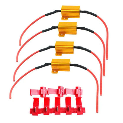 2Pcs Car LED Canbus Decoder 25W 25Ohm Load Resistors for Automobile Turn Signal Lantern License Plate Lamp Resistors Resistance