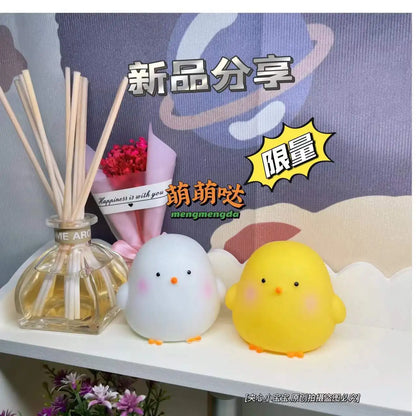 Chick Doll Small Night Light Electronic Luminous Toy Anime Figure Warm Light Atmosphere Decoration Cute Shape Children Gift