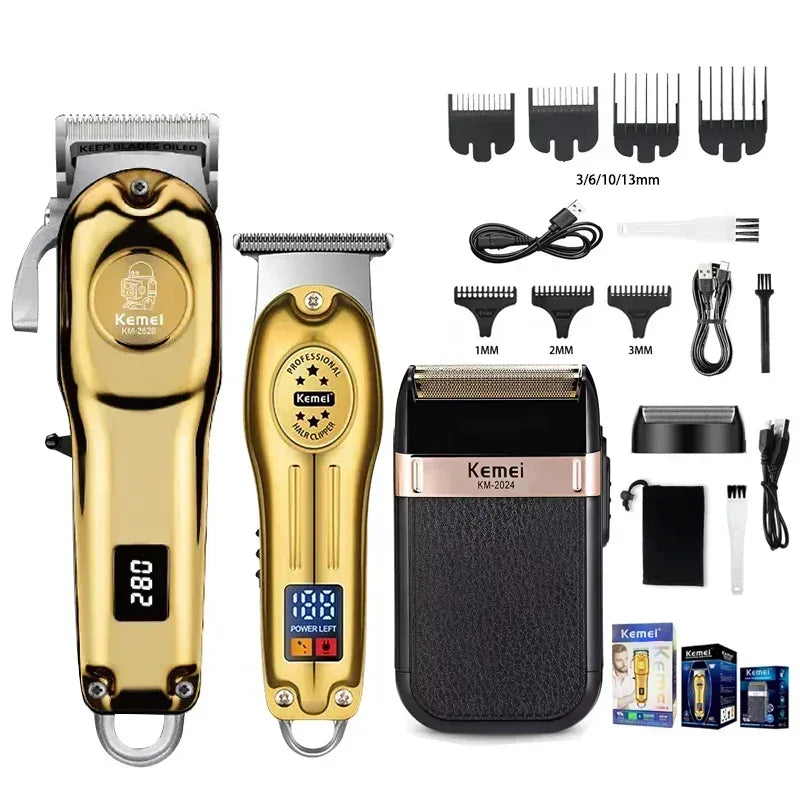 Kemei Professional Electric Hair Clippers Beard Clipper Rechargeable Men's Shaver Hair Trimmer KM-2628 KM-678 KM-2024 Clipper