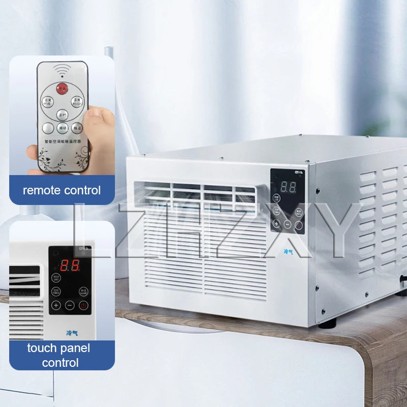 Home Portable Mobile Air Conditioning Dehumidification Desktop Mini Cooling Only Machine Free Installation with Remote Control