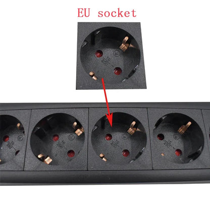 Audio Noise AC Power Filter Power Conditioner Power Purifier with EU Outlets Power Strip 16A 4000W