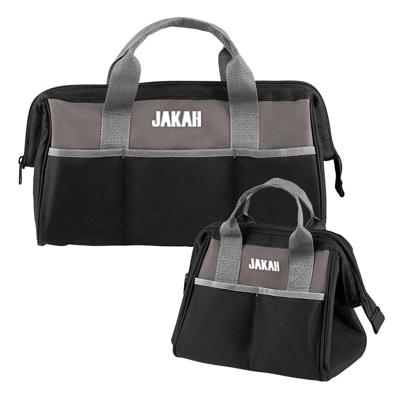 10-inch & 18-inch Tool Storage Bag, Zip-Top Wide Mouth Tool Tote Bag