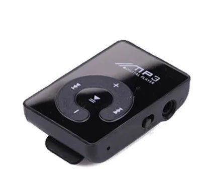 Portable Mini Mp3 Clip Card MP3 Music Player Mirror Card Clip High Quality Digital Music Media Playback Support SD TF Card