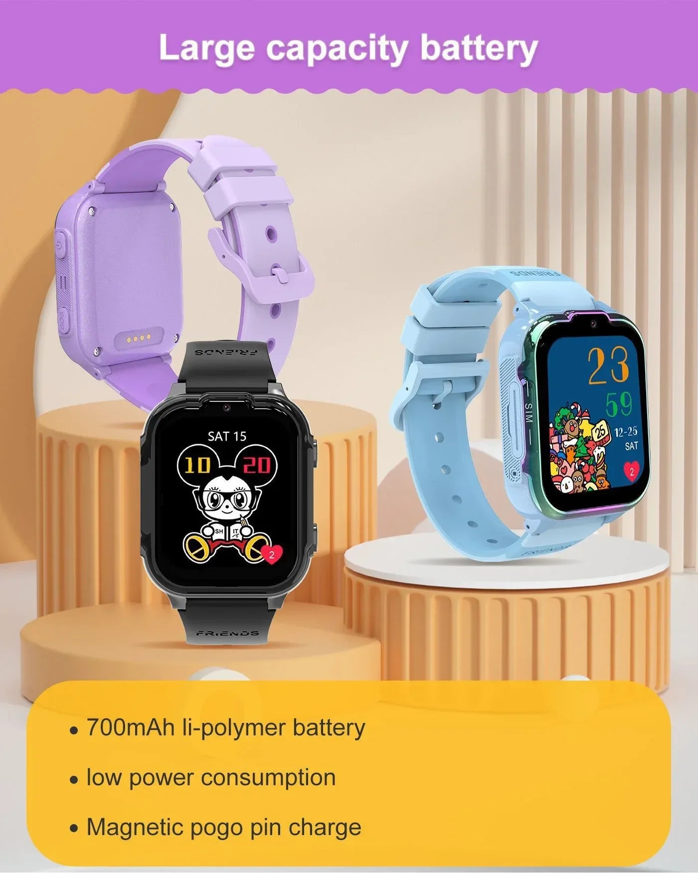 Full Netcom DH20 Children's Smart Watch 4G Video Call Positioning Card Student Phone Watch