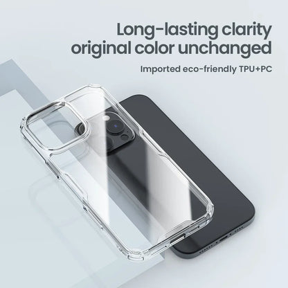 Nillkin for iPhone 17 Pro Max 16 Pro Max 15 Pro  14 13 iPhone series TPU+PC Silicone Soft Transparent Phone Back Cover