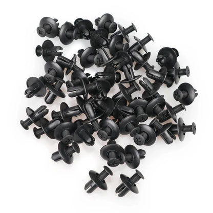 20-100pcs Plastic Rivets Fasteners Screw 8mm Car Bumper Fender Trim Panel Retainer Fasteners Clips Car Accessories