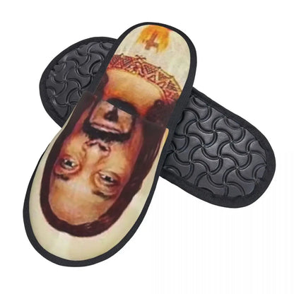 Snoop Dogg Goes Jesus Guest Slippers for Bedroom Women Custom Print House Slipper